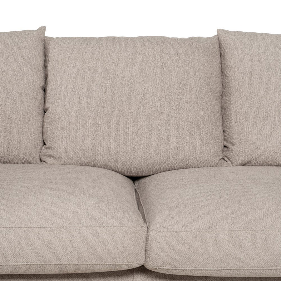 SOFÁ BEIGE TEJIDO SALÓN 245 X 102 X 100 CM