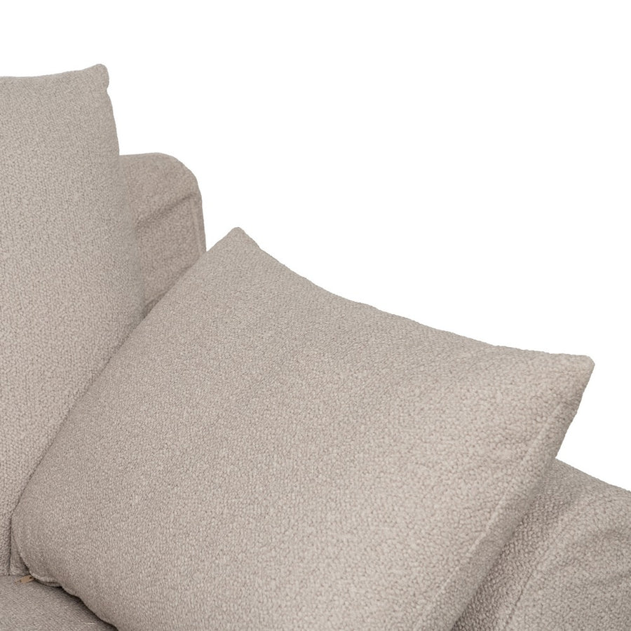 SOFÁ BEIGE TEJIDO SALÓN 245 X 102 X 100 CM