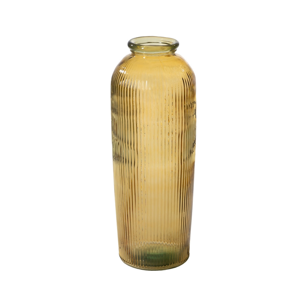 JARR�N AMARILLO VIDRIO RECICLADO WE CARE 27 X 27 X 72 CM