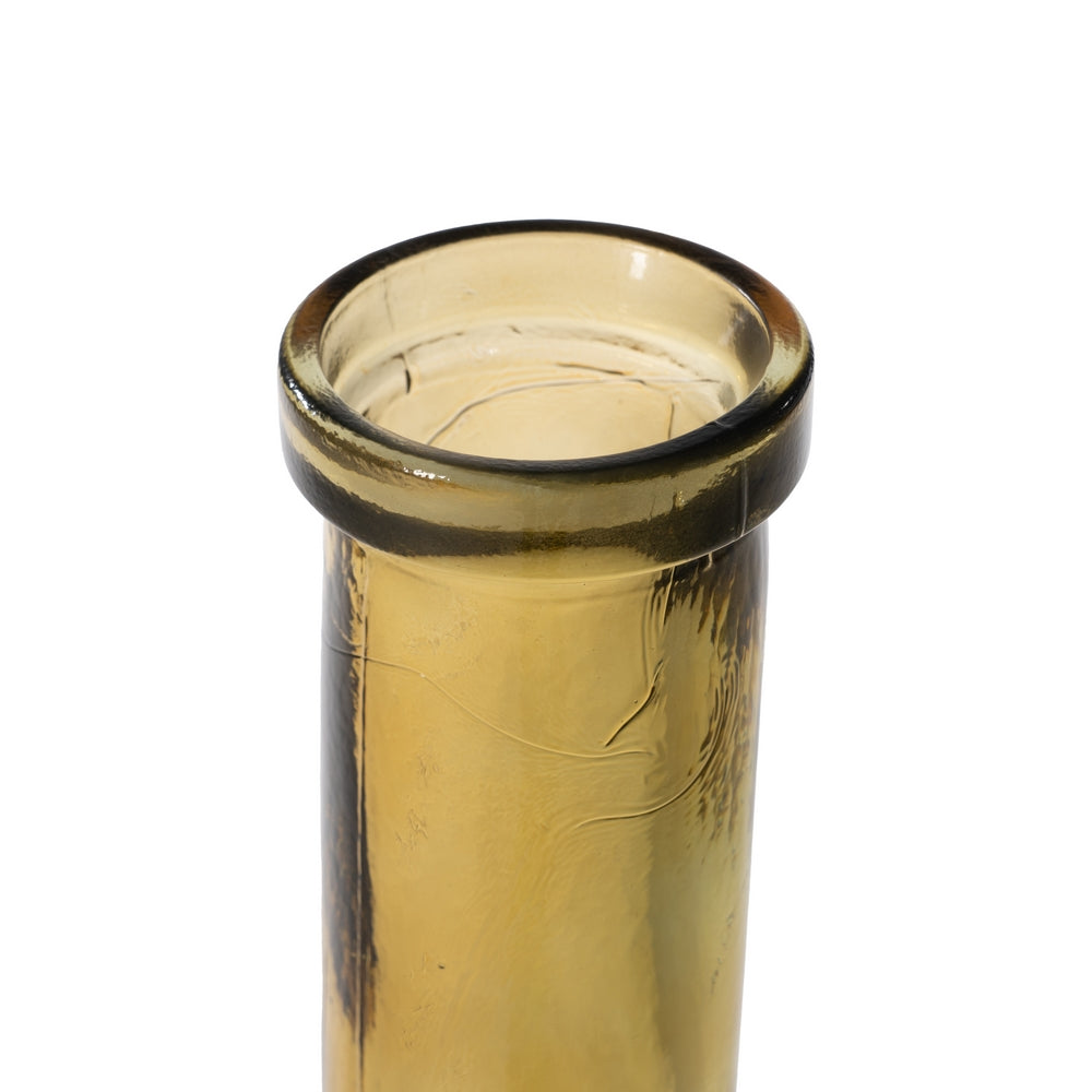 JARRÓN AMARILLO VIDRIO RECICLADO WE CARE 26,50 X 26,50 X 75