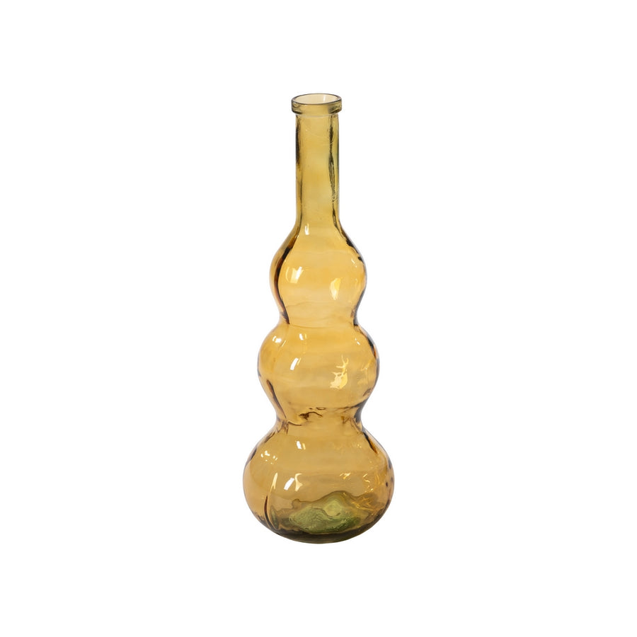 JARRÓN AMARILLO VIDRIO RECICLADO WE CARE 26,50 X 26,50 X 75