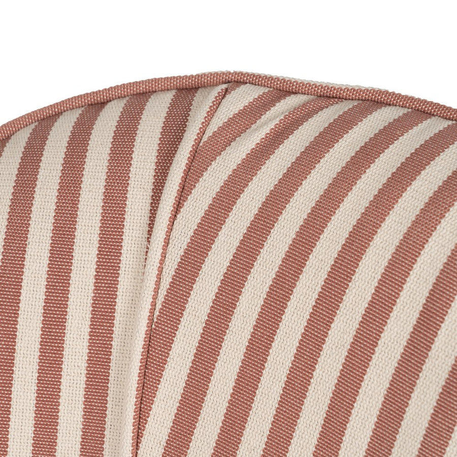 SILLÓN RAYAS TERRACOTA MADERA DE CAUCHO 54 X 64 X 73 CM