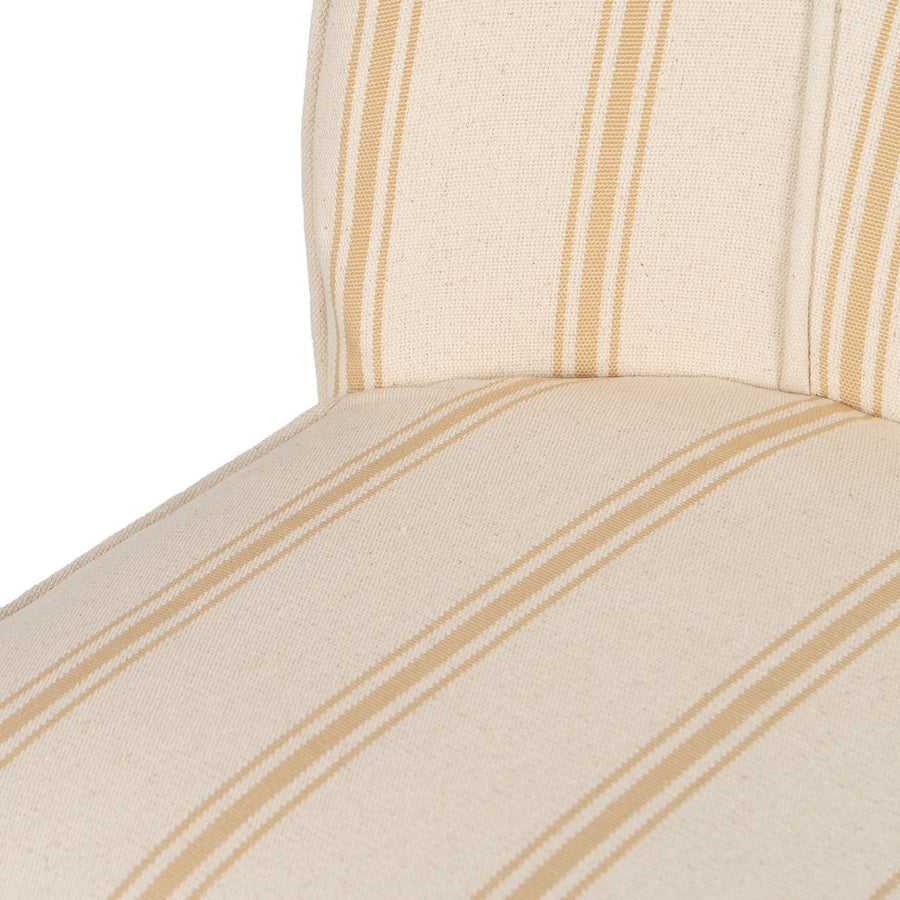 SILLÓN RAYAS MIEL MADERA DE CAUCHO SALÓN 54 X 64 X 73 CM