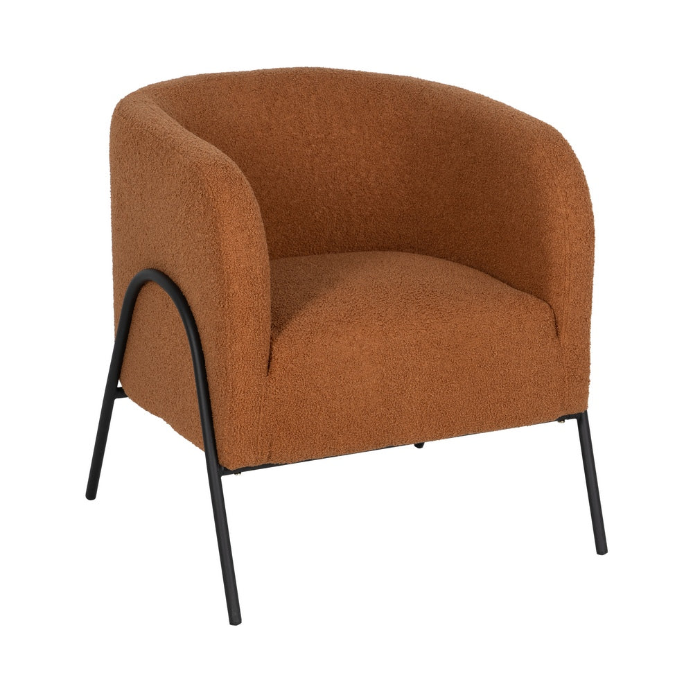 SILLÓN TERRACOTA TEJIDO-METAL SALÓN 68 X 66 X 74 CM