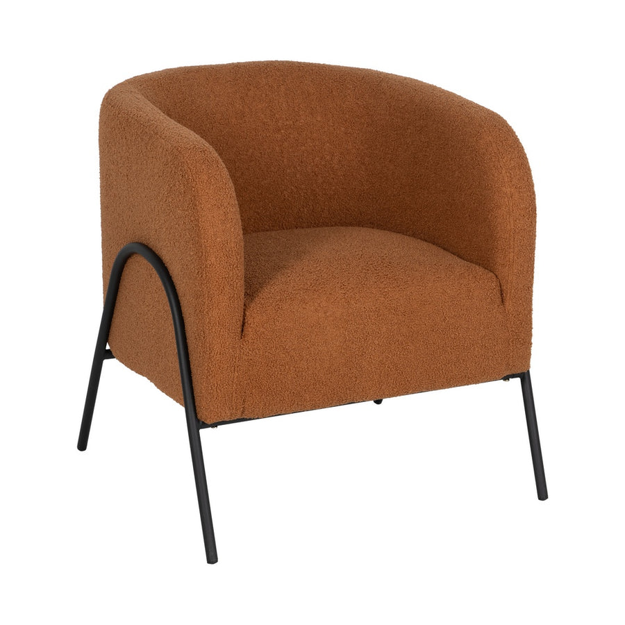 SILLÓN TERRACOTA TEJIDO-METAL SALÓN 68 X 66 X 74 CM