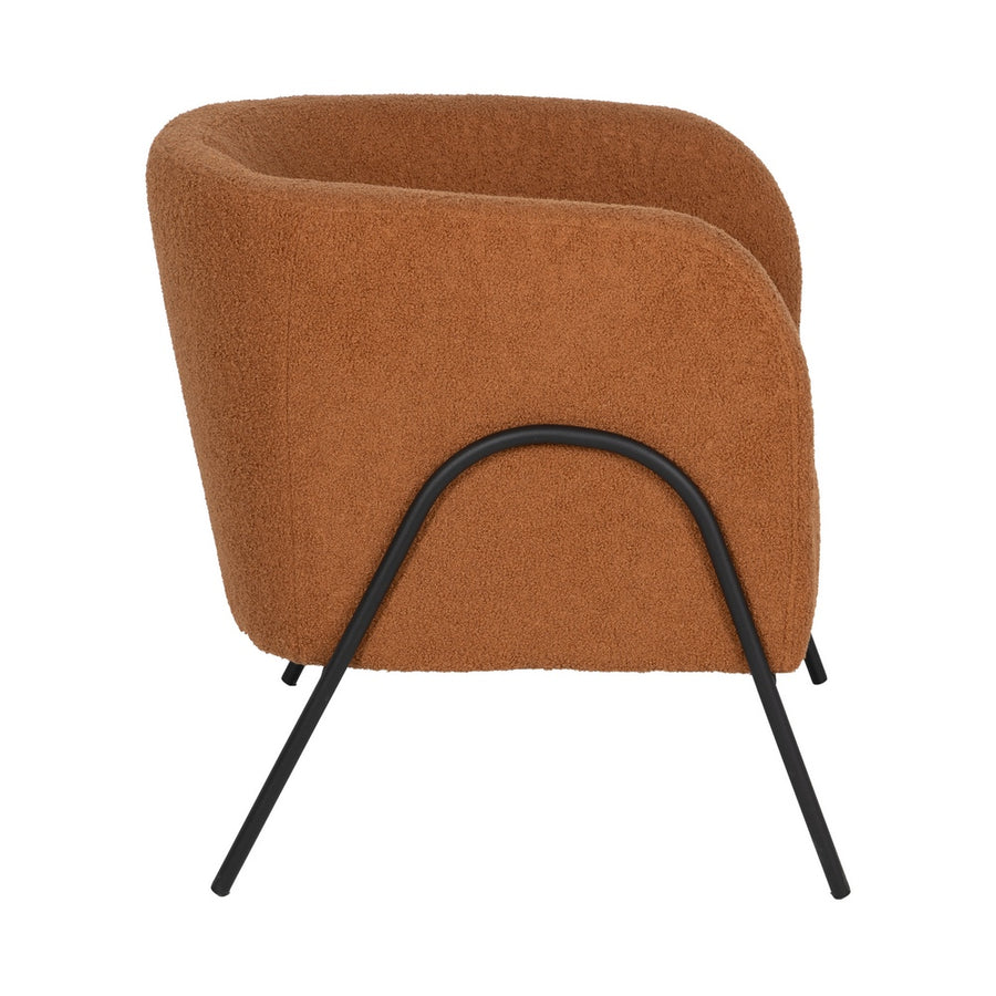 SILLÓN TERRACOTA TEJIDO-METAL SALÓN 68 X 66 X 74 CM