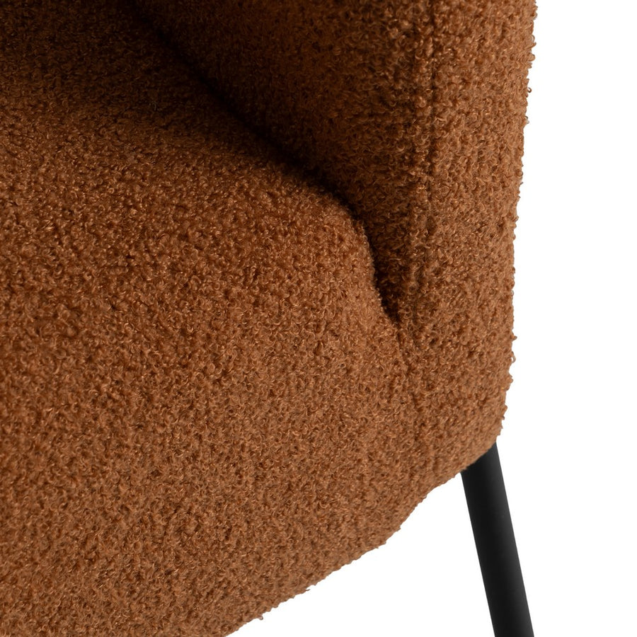 SILLÓN TERRACOTA TEJIDO-METAL SALÓN 68 X 66 X 74 CM