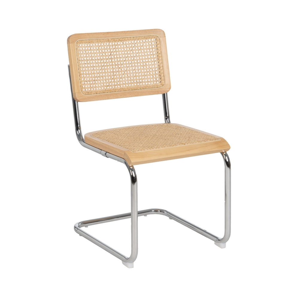 SILLA NATURAL MADERA-RATÁN SALÓN 46 X 53 X 82,50 CM