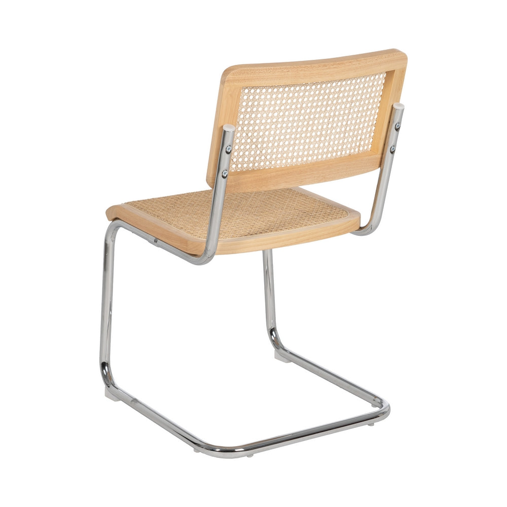 SILLA NATURAL MADERA-RATÁN SALÓN 46 X 53 X 82,50 CM
