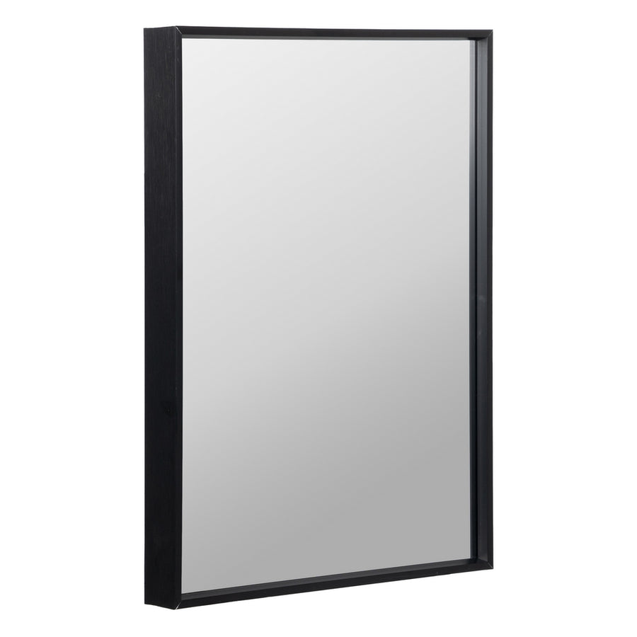 BLACK ALUMINIUM MIRROR DECORATION 30 X 40 CM