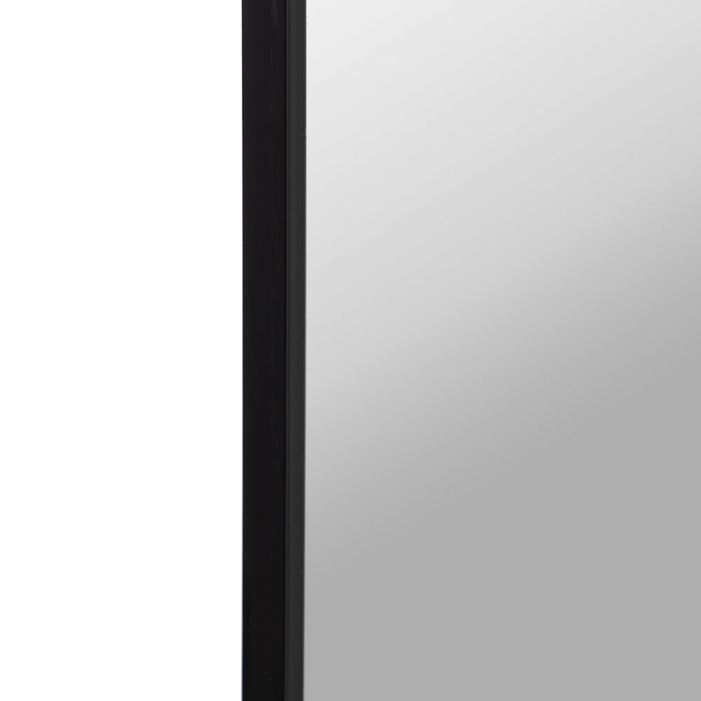 BLACK ALUMINIUM MIRROR DECORATION 30 X 40 CM