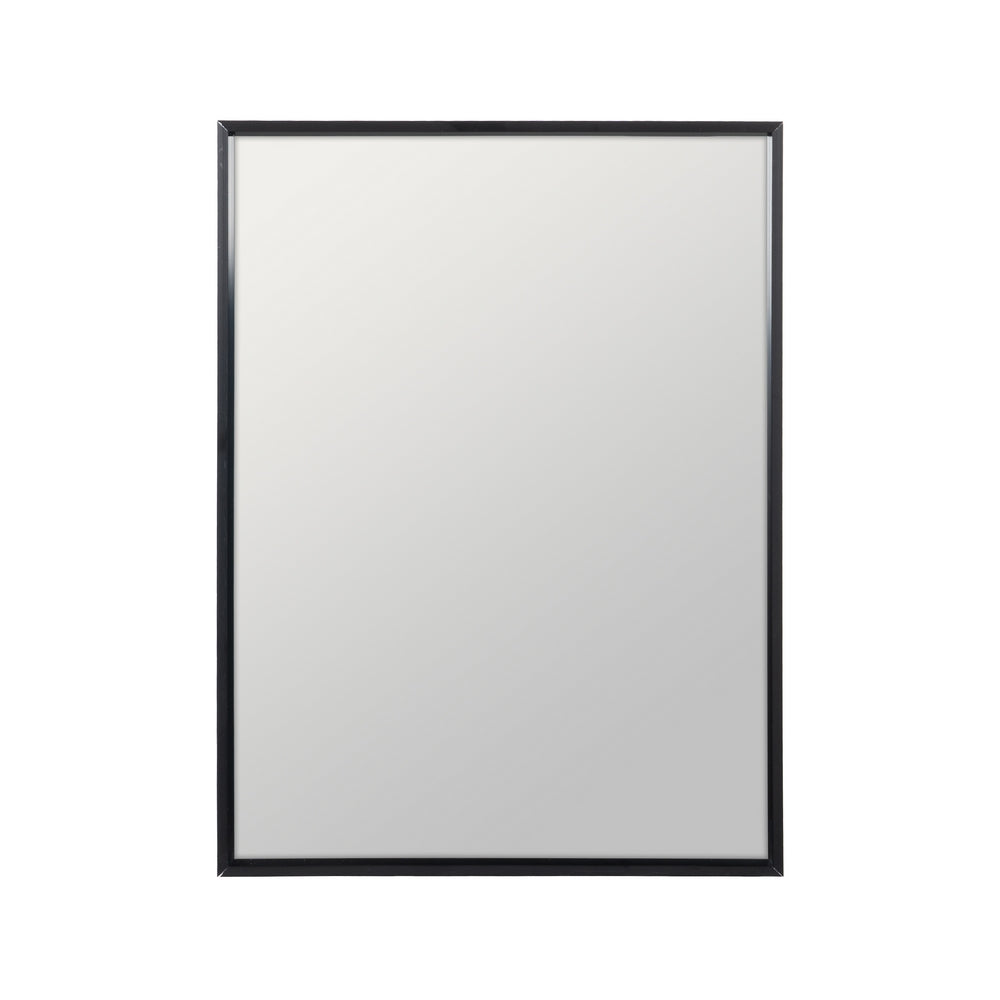 BLACK ALUMINIUM MIRROR DECORATION 30 X 40 CM