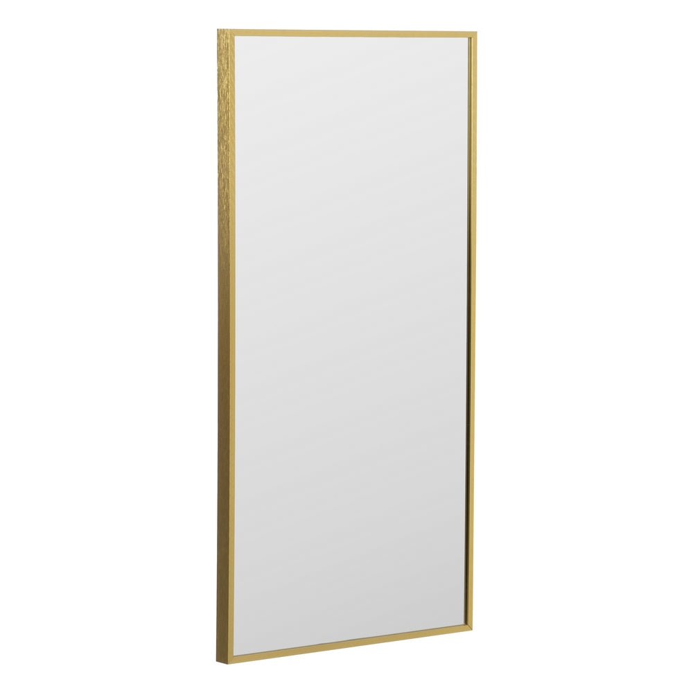 GOLDEN ALUMINUM DECORATIVE MIRROR 50 X 100 CM