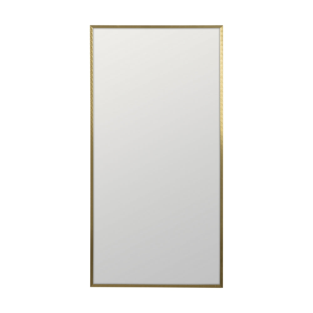 ESPEJO DORADO ALUMINIO DECORACIÓN 50 X 100 CM