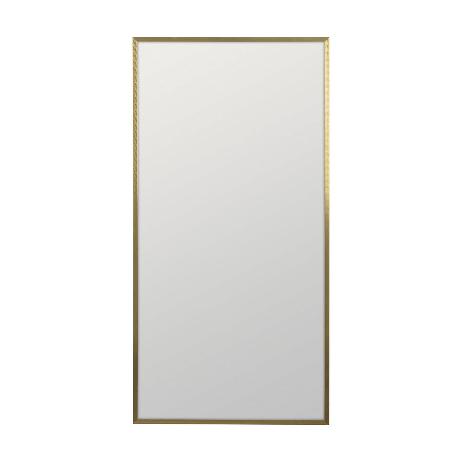 ESPEJO DORADO ALUMINIO DECORACIÓN 50 X 100 CM