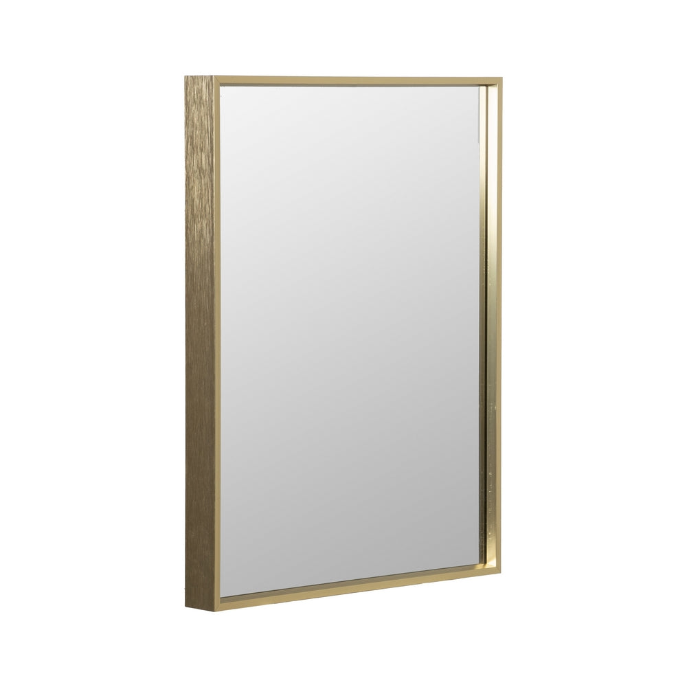 GOLD ALUMINUM DECORATIVE MIRROR 30 X 40 CM