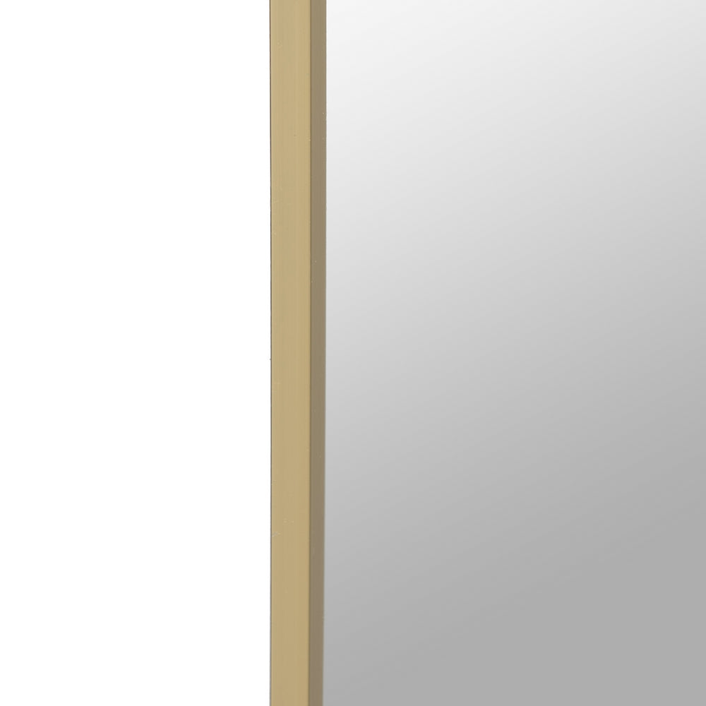 GOLD ALUMINUM DECORATIVE MIRROR 30 X 40 CM