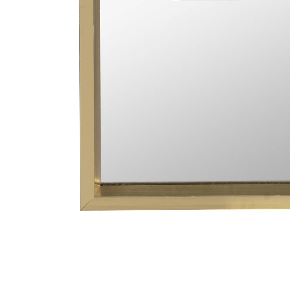 GOLD ALUMINUM DECORATIVE MIRROR 30 X 40 CM