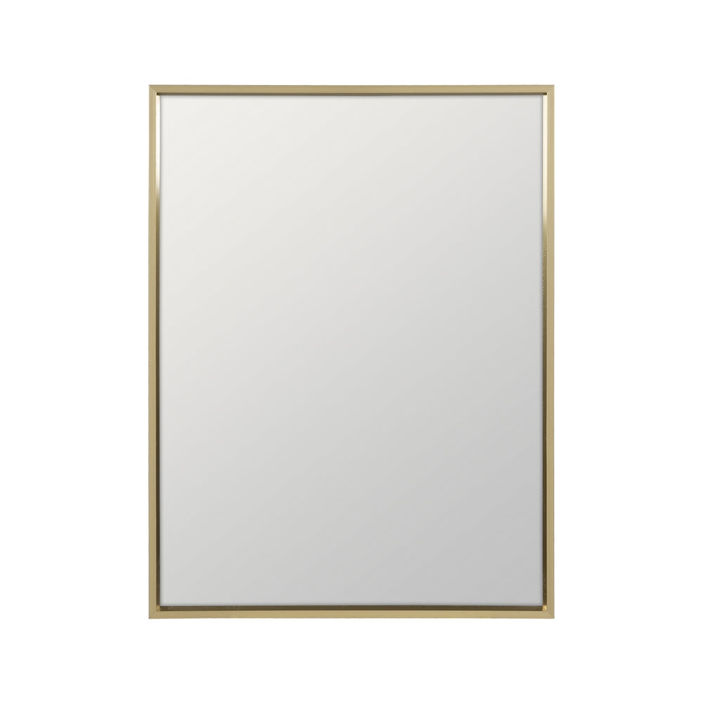 ESPEJO DORADO ALUMINIO DECORACIÓN 30 X 40 CM
