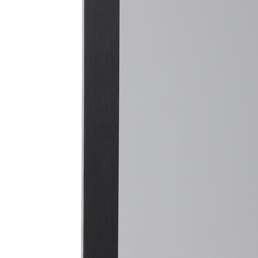 ESPEJO NEGRO ALUMINIO DECORACIÓN 50 X 60 CM