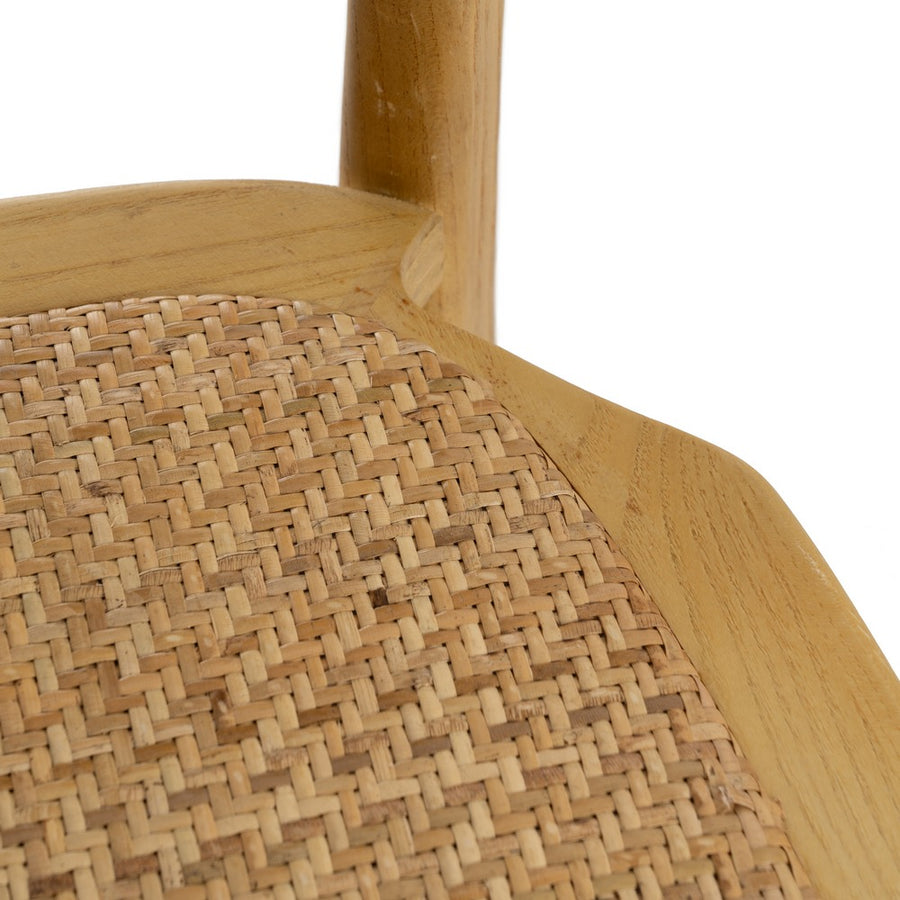 SILLA NATURAL MADERA 45 X 57 X 88 CM