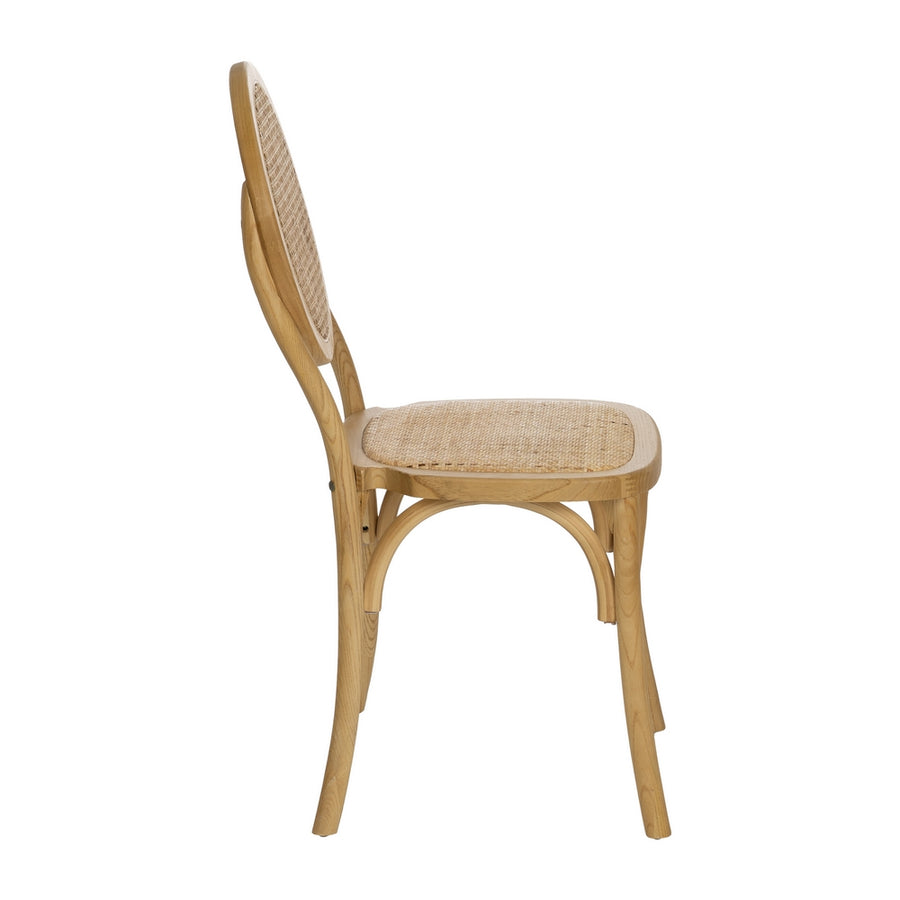 SILLA NATURAL MADERA 45 X 57 X 92 CM