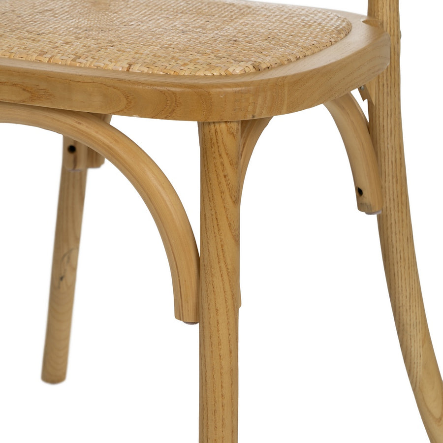 SILLA NATURAL MADERA 45 X 57 X 92 CM