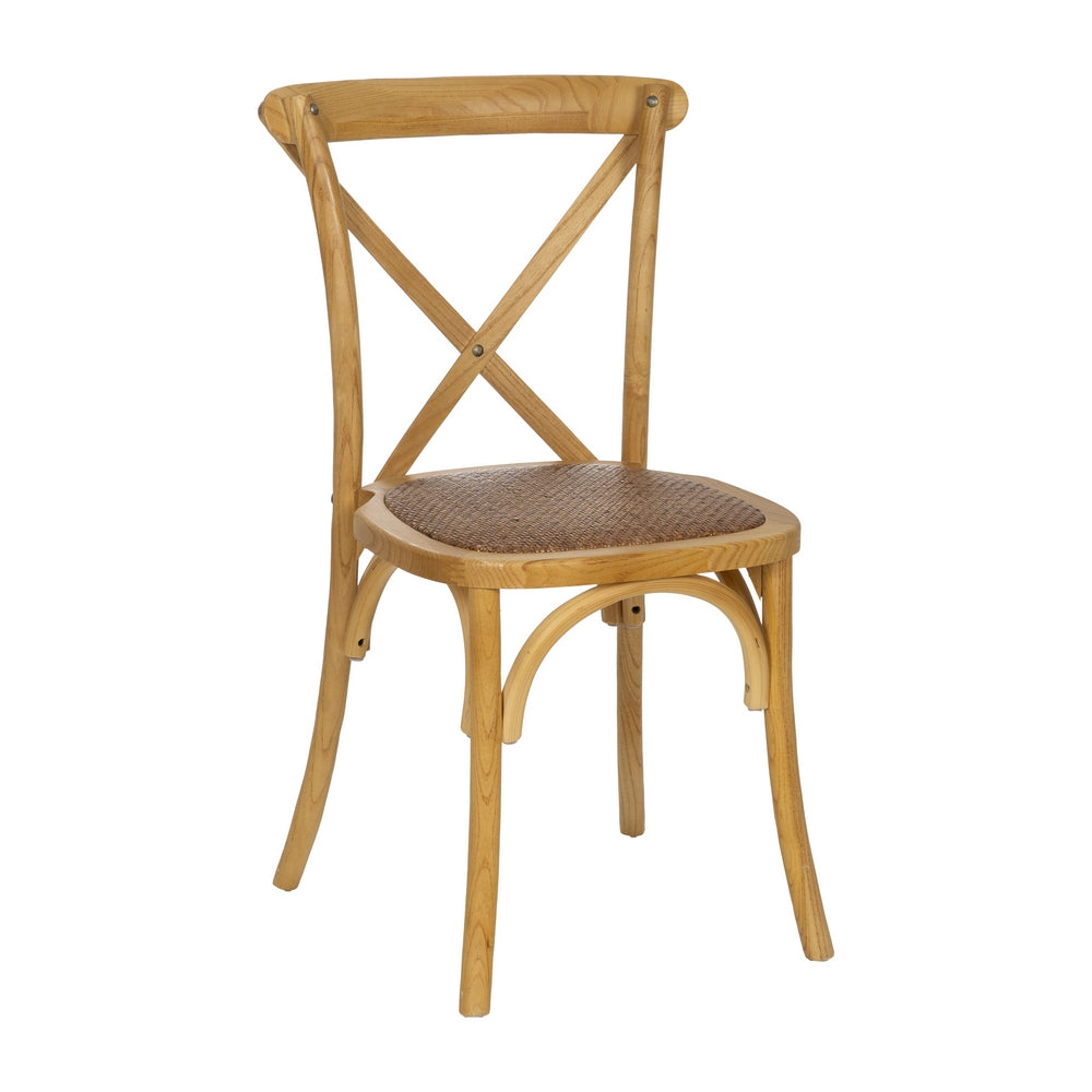 SILLA ASPAS NATURAL MADERA 50 X 56 X 87 CM