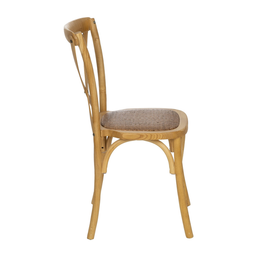 SILLA ASPAS NATURAL MADERA 50 X 56 X 87 CM
