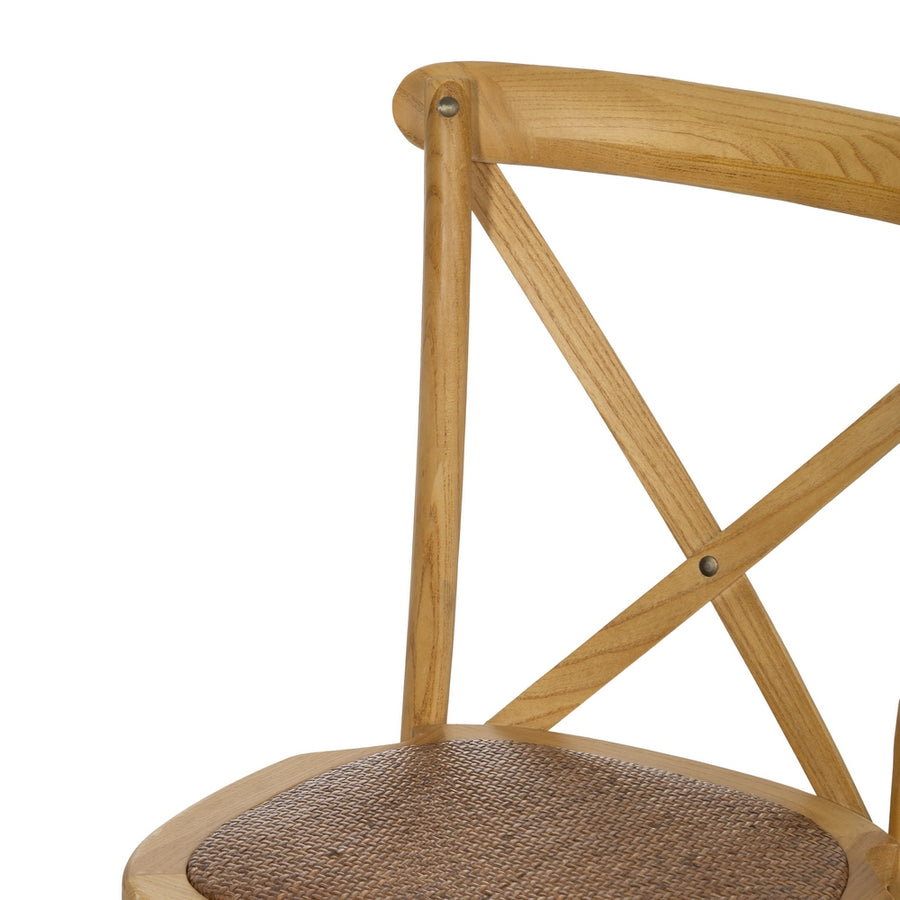 SILLA ASPAS NATURAL MADERA 50 X 56 X 87 CM
