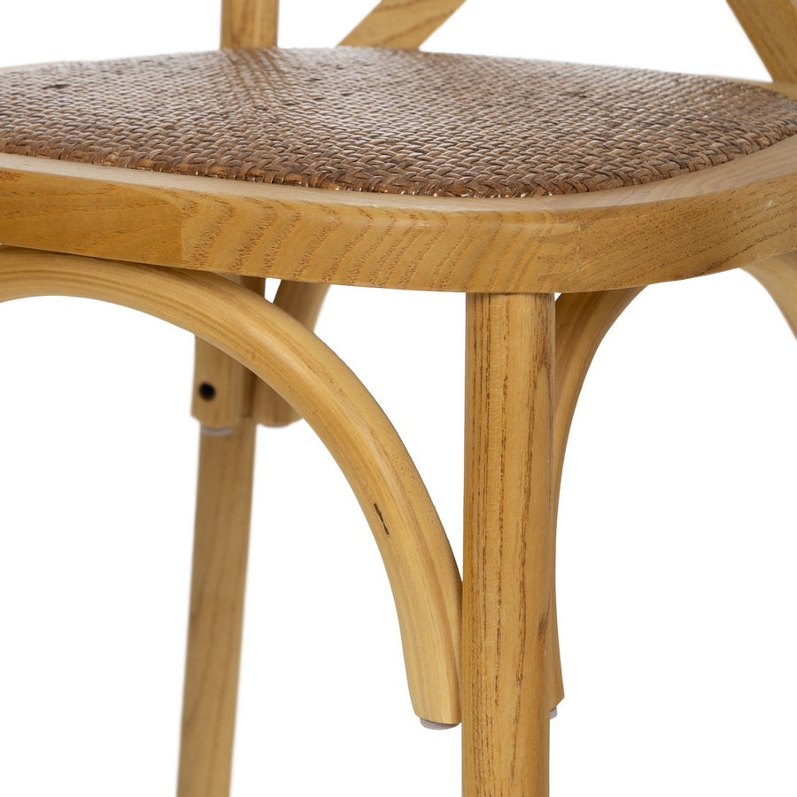 SILLA ASPAS NATURAL MADERA 50 X 56 X 87 CM