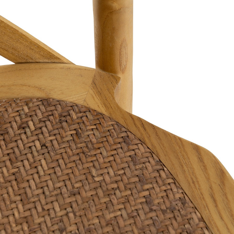 SILLA ASPAS NATURAL MADERA 50 X 56 X 87 CM