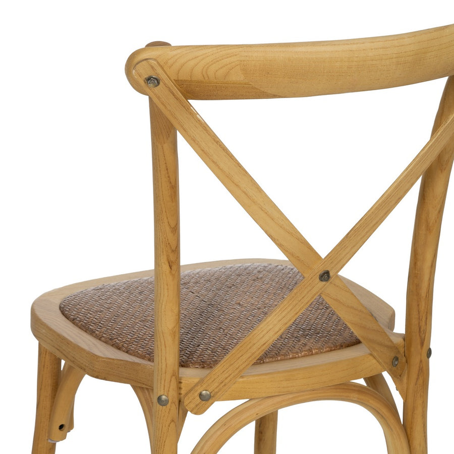 SILLA ASPAS NATURAL MADERA 50 X 56 X 87 CM