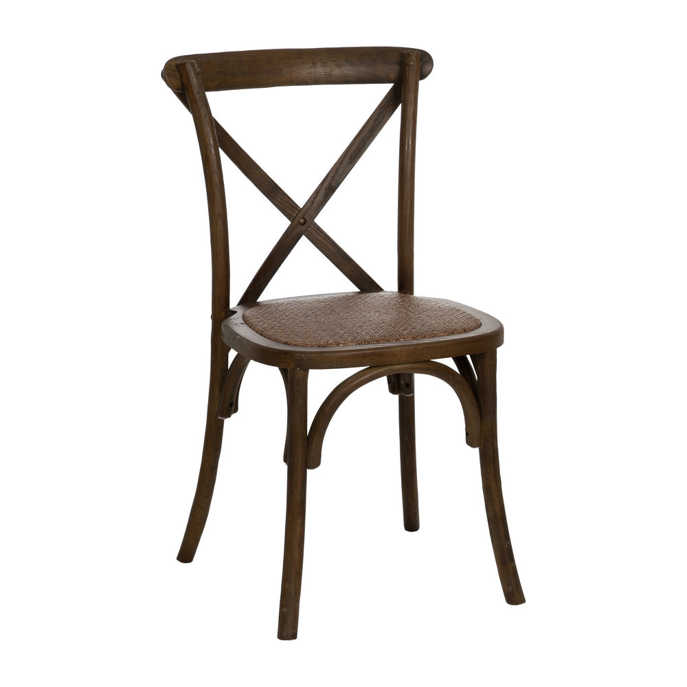 SILLA ASPAS MARRÓN MADERA 50 X 56 X 87 CM