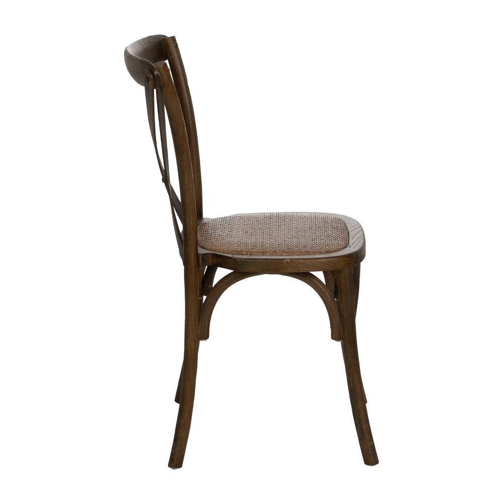 SILLA ASPAS MARRÓN MADERA 50 X 56 X 87 CM