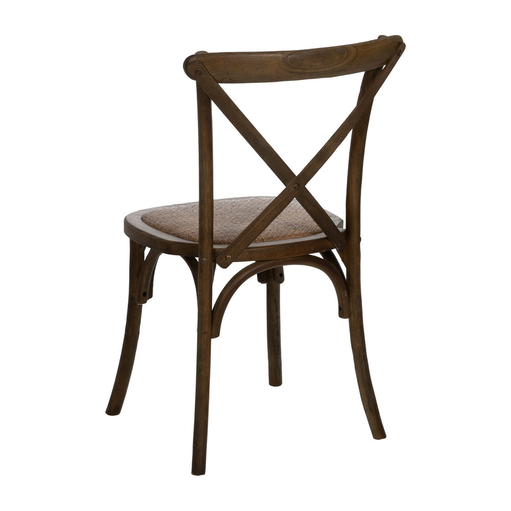 SILLA ASPAS MARRÓN MADERA 50 X 56 X 87 CM