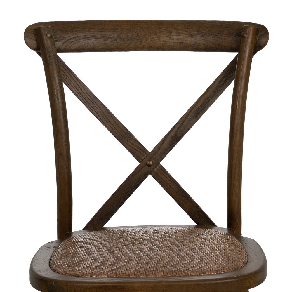 SILLA ASPAS MARRÓN MADERA 50 X 56 X 87 CM