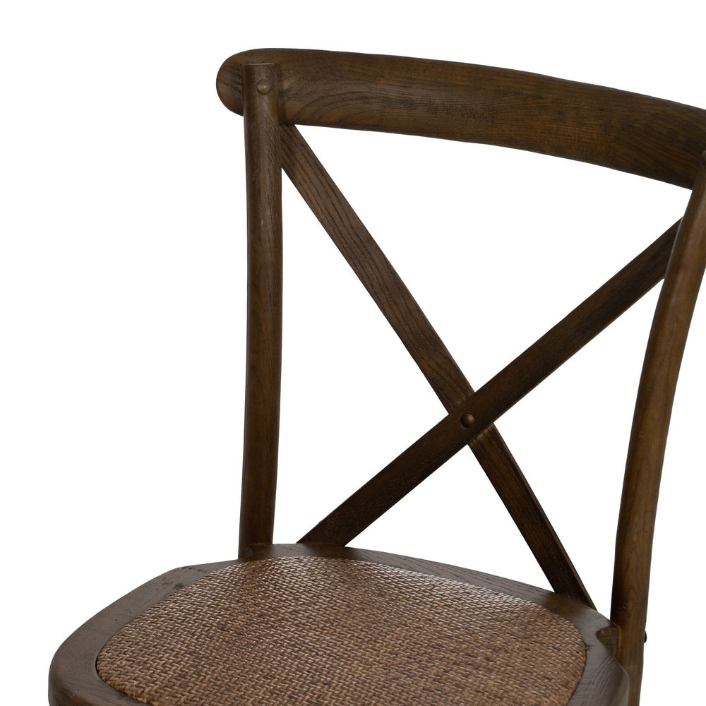 SILLA ASPAS MARRÓN MADERA 50 X 56 X 87 CM