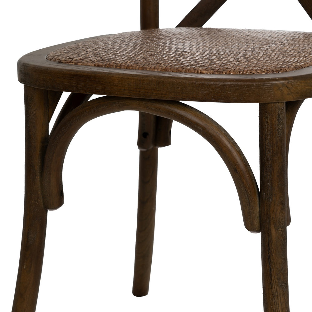 SILLA ASPAS MARRÓN MADERA 50 X 56 X 87 CM