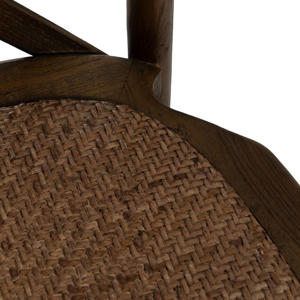 SILLA ASPAS MARRÓN MADERA 50 X 56 X 87 CM