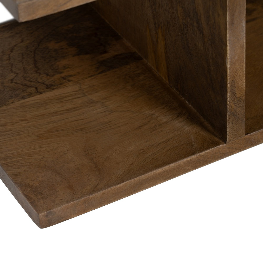 MESITA FLOTANTE MIEL MADERA DE MANGO 45 X 20 X 20 CM