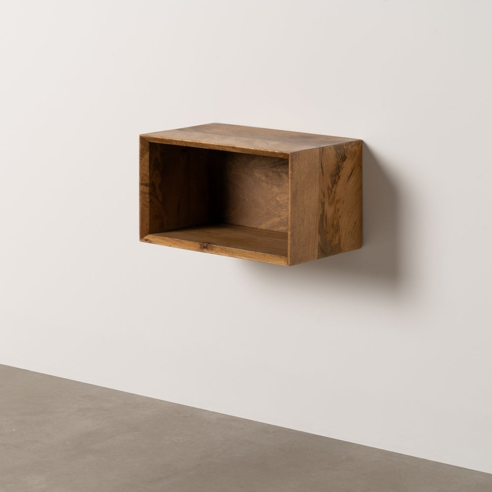 MESITA FLOTANTE MIEL MADERA DE MANGO 40,50 X 25 X 23 CM