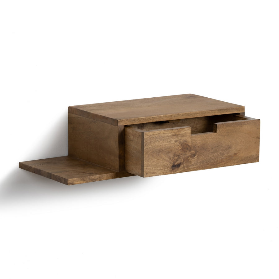 S/2 MESITAS FLOTANTE MIEL 55 X 25 X 15 CM