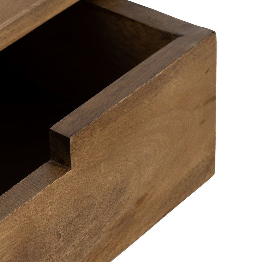 S/2 MESITAS FLOTANTE MIEL 55 X 25 X 15 CM