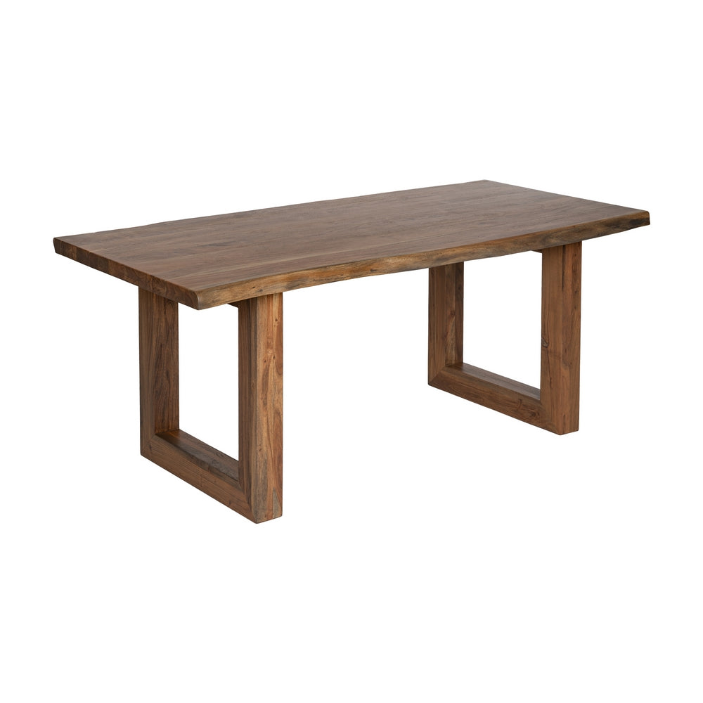 MESA COMEDOR MARR�N MADERA DE ACACIA 180 X 90 X 77 CM