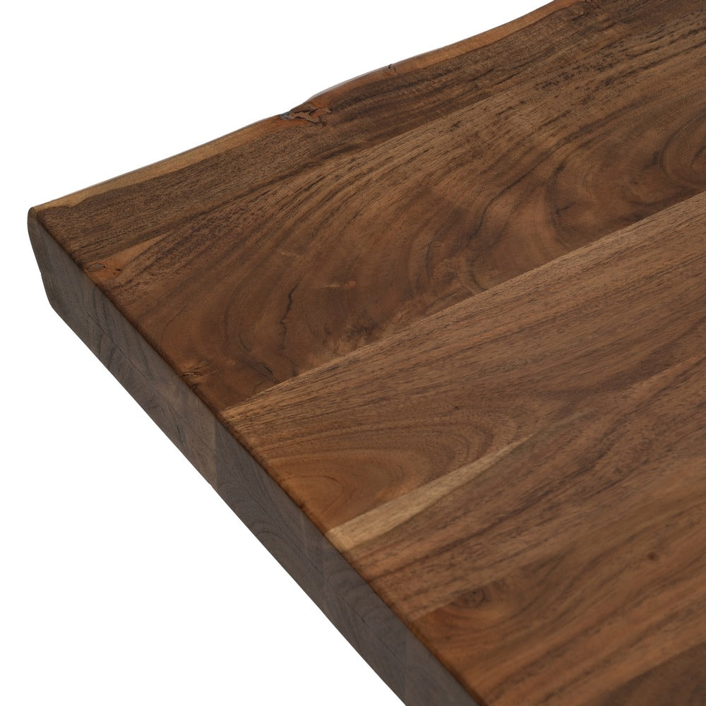 MESA COMEDOR MARRÓN MADERA DE ACACIA 180 X 90 X 77 CM