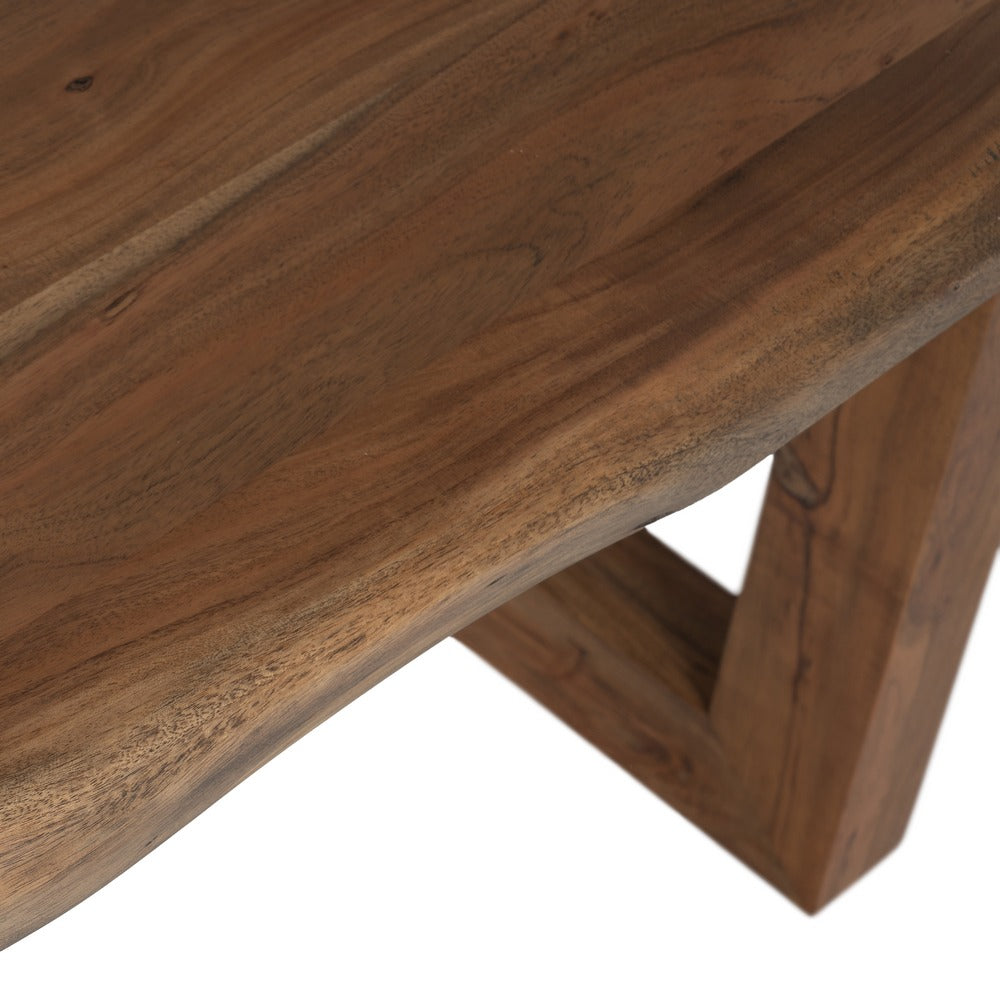 MESA COMEDOR MARRÓN MADERA DE ACACIA 180 X 90 X 77 CM