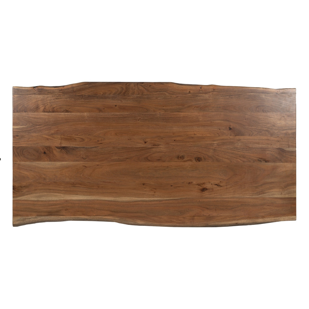 MESA COMEDOR MARRÓN MADERA DE ACACIA 180 X 90 X 77 CM