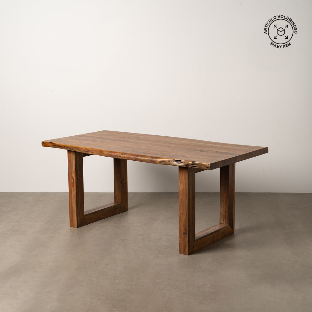 MESA COMEDOR MARRÓN MADERA DE ACACIA 180 X 90 X 77 CM
