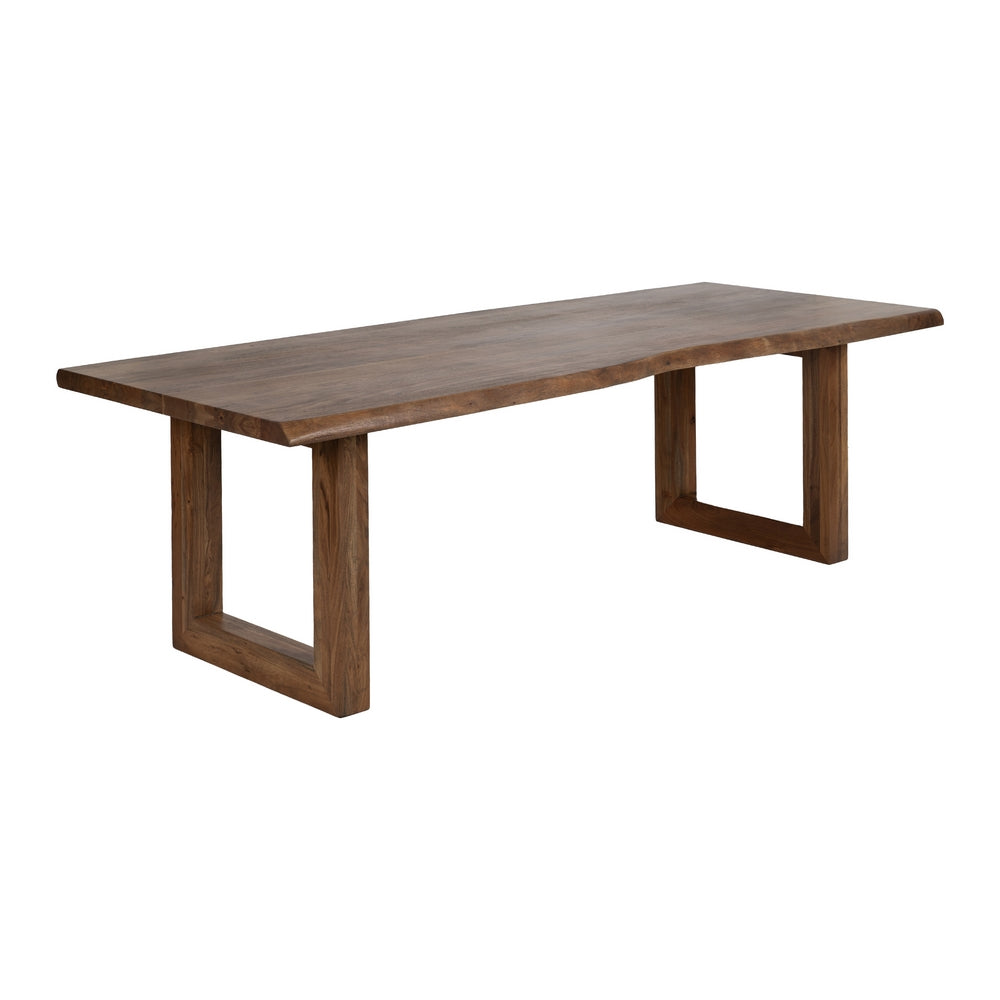 ACACIA WOOD BROWN DINING TABLE 240 X 100 X 76 CM